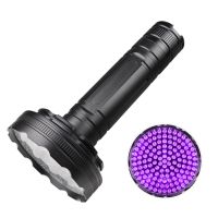 Waterproof Portable 128 LED UV Ultraviolet Inspection Torch 395nm Flashlight for Pet Trace Fluorescence Detection Rechargeable Flashlights