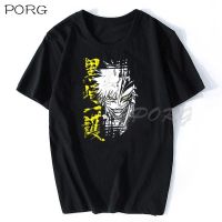 Bleach Ichigo Hollow Outline Hip Hop Oversize T Shirt Men  Streetwear Tshirt Short Sleeve 100% Cotton Loose Punk T-Shirt S-5XL