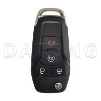 Datong World Filp Mobil Remote Control ซองใส่กุญแจปลอกสำหรับ Ford ฟิวชั่น Edge Explorer อะไหล่กุญแจอัจฉริยะพร้อมใบมีด HU101