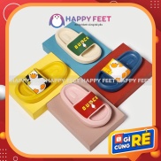 Dép siêu nhẹ cho bé Cheerful Mario- Happy Feet No7703