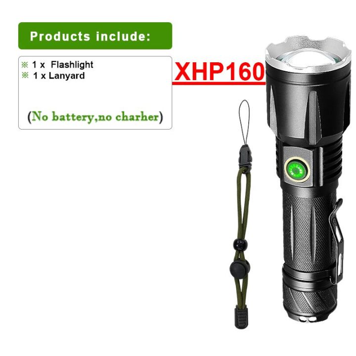 0lm-new-xhp160-most-powerful-led-flashlight-torch-usb-rechargeable-tactical-flash-light-18650-waterproof-zoomable-hand-lamp