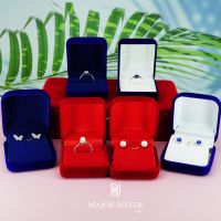 ?กล่องกำมะหยี่ใส่แหวน ใส่ต่างหู กล่องเครื่องประดับ ? กล่องของขวัญ  Major Silver Store