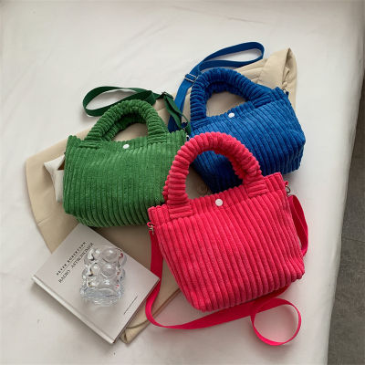 Bags New Winter Women Crossbody Soft Female Shoulder For Handbags Totes Autumn Bag Corduroy