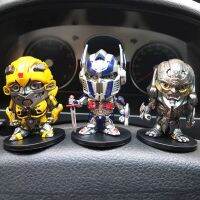 Transformer IV Optimus Prime Bumblebee เครื่องประดับตกแต่งภายในรถยนต์ ABS ขนาดเล็กเดสก์ท็อป Handheld Office Boy gitft