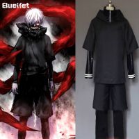 {AH Department Store}อะนิเมะ Tokyo Ghoul Haise Sasaki ชุดคอสเพลย์ JP Kaneki Ken Hoodie แจ็คเก็ตสีดำต่อสู้ชุดฮาโลวีนเครื่องแต่งกาย