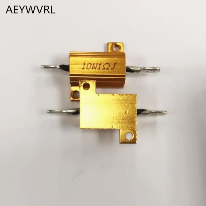 RX24 10W Watt Power Metal Shell Aluminium Gold Resistor 1R 2R 3R 4R 5R 6R 8R 10R 15R 20R 30R 50R 100R 220R 1K