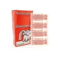 3 กล่อง Neoplast-S นีโอพลาสท์เอส พลาสเตอร์ยา พลาสเตอร์ผ้า พลาสเตอร์ผ้าปิดแผล , กล่อง 100 แผ่น รวม 300 แผ่น