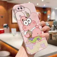 GGK เคสสำหรับ OPPO A12 A12E A12S A15 A15S A17 A17K การ์ตูน SpongeBob ฟิล์มเคสโทรศัพท์แบบเต็มกรอบเปลือกแข็งเคสป้องกันการกระแทกคลุมทั้งหมด