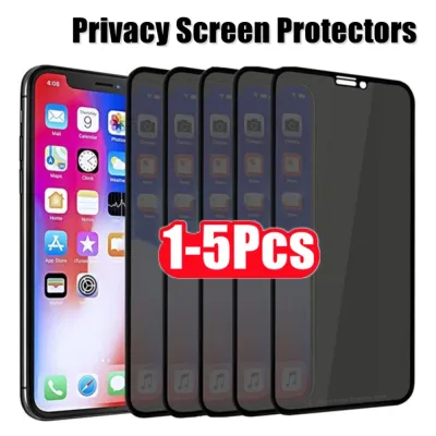 5Pcs Best Privacy Screen Protectors for IPhone 11 12 13 Pro Max Mini 7 8 Plus Anti-spy Glass for iPhone 14 Pro Max X XR XS SE