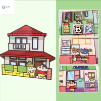 RD5BA7 มอนเตสซอรี่ Crayon Shin-Chan Busy Book งานทำมือ ของเล่น DIY การ์ตูน My Melody Quiet Book DODO Book บัญชีแยกประเภทมือ หนังสือกิจกรรมอนิเมะ สาวๆ