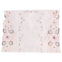 3X New Table Runner Embroidered Floral Table Cloth Pattern:2 Flower Size:40X150cm