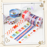 Dinophile (10 ชิ้น) Washi tape เทปวาชิ เทปกาวลายการ์ตูน เทปแฟนซี เทปตกแต่ง ตกแต่งกระดาษห่อของขวัญ ตกแต่งสมุด การ์ดอวยพร ที่คั่นหนังสือ