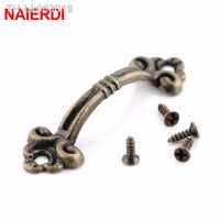 ❆☃▪ NAIERDI 10pcs Handles Knobs Pendants Flowers For Drawer Wooden Jewelry Box Furniture Hardware Bronze Tone Handle Cabinet Pulls