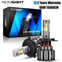 NOVSIGHT H4 LED Headlight H7 LED Canbus H8 H9 H11 9006 HB4 9005 HB3 Car Headlight Bulbs 90W 15000LM 6000K Super Bright Headlamp Bulbs  LEDs  HIDs