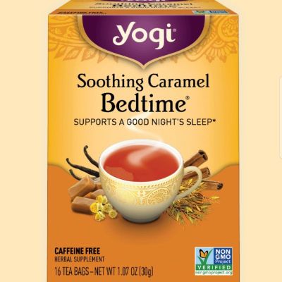 Premium for U📌ชา YOGI TEA STRESS&amp;RELIEF TEA BOX ชาสมุนไพรออแกนิค Bed time หลับสบาย นำเข้าจากอเมริกา📌 Caramel Bedtime