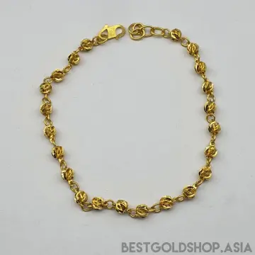 Bell Twist Bracelet 22k Solid 916 Gold Singapore Chain - Etsy Hong Kong