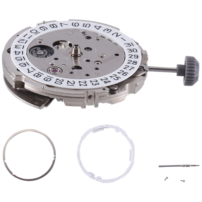 1 PCS 21 Jewels Automatic Mechanical 3 OClock High-Precision Movement 8215 Watch Movement Silver Metal
