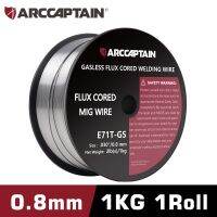 ARCCAPTAIN Welding Wire Gasless Flux Cored 0.8 0.9mm 1 Roll 1 KG E71T-GS MIG Welding Machine Accessories For Soldering