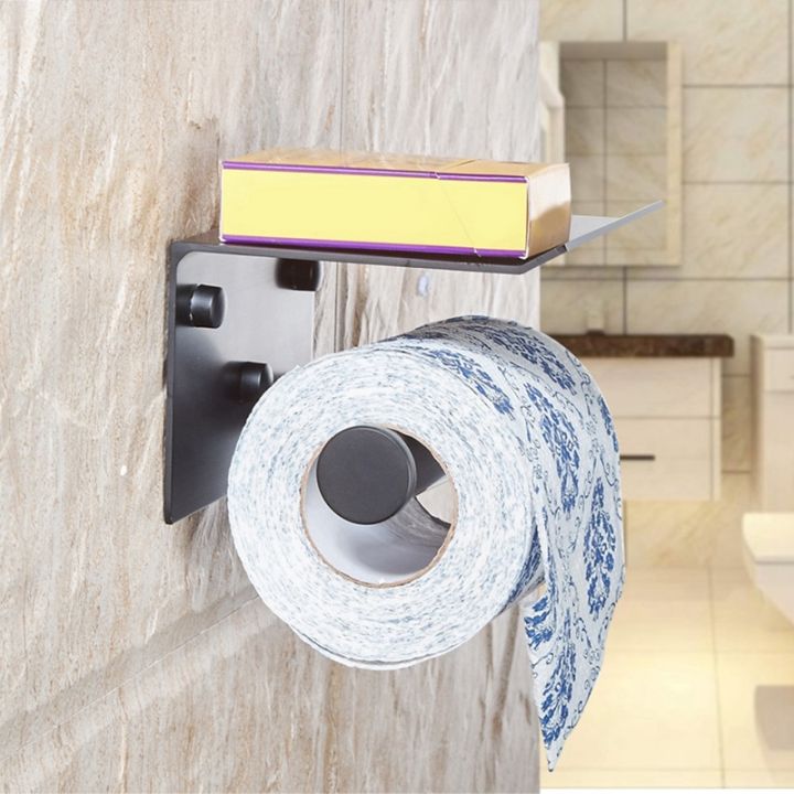 toilet-paper-holder-with-shelf-wall-mounted-mobile-phone-paper-towel-holder-decorative-bathroom-roll-paper-holder