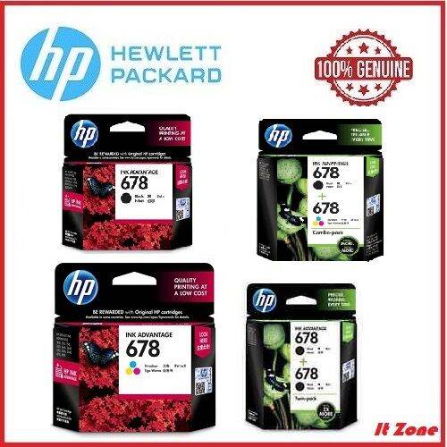 HP 678 Black Original Ink Advantage Cartridge (CZ107AA) Lazada
