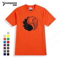 Angel And Devil Wing Tshirt Yin Yang Chi Design Tshirts Design Cotton Tshirt Men Lovers