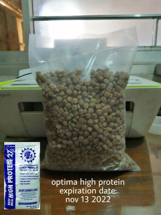 Optima high protein Dog food 1kg repacked Lazada PH
