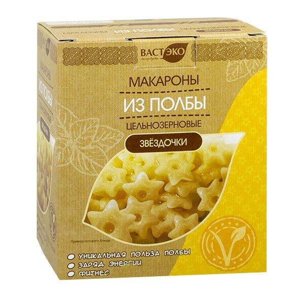 ВАСТЕКО Макароны звездочки из полбы цельнозерновой 400грамм | Lazada.co.th