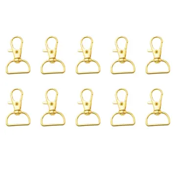 4pcs Snap Hook Swivel Clasp, 0.8in D-Rings Swivel Snap Hooks with Small  Screwdrivers Replacement Alloy Lobster Claw Clasps for Keychain Purse  Crossbody Handbags DIY Accessories (Gold) - Yahoo Shopping