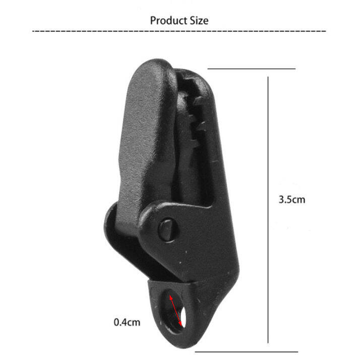 คลิปหนีบเต็นท์พร้อมห่วงเกี่ยวนิรภัยกันลมกันลมอุปกรณ์สำหรับเต๊นท์ตั้งแคมป์กลางแจ้ง12ชิ้น