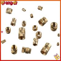 QIANGDI 300Pcs Knurled ชุดแบ่งประเภทเม็ดมีดเกลียว ด้ายสำหรับผู้หญิง ทองเหลืองเบิ้ล เม็ดมีดน็อต ฝังชิ้นส่วน M2 M3 M4 M5 M6 ฝังถั่ว ภาพพิมพ์3D และโครงการอื่นๆ