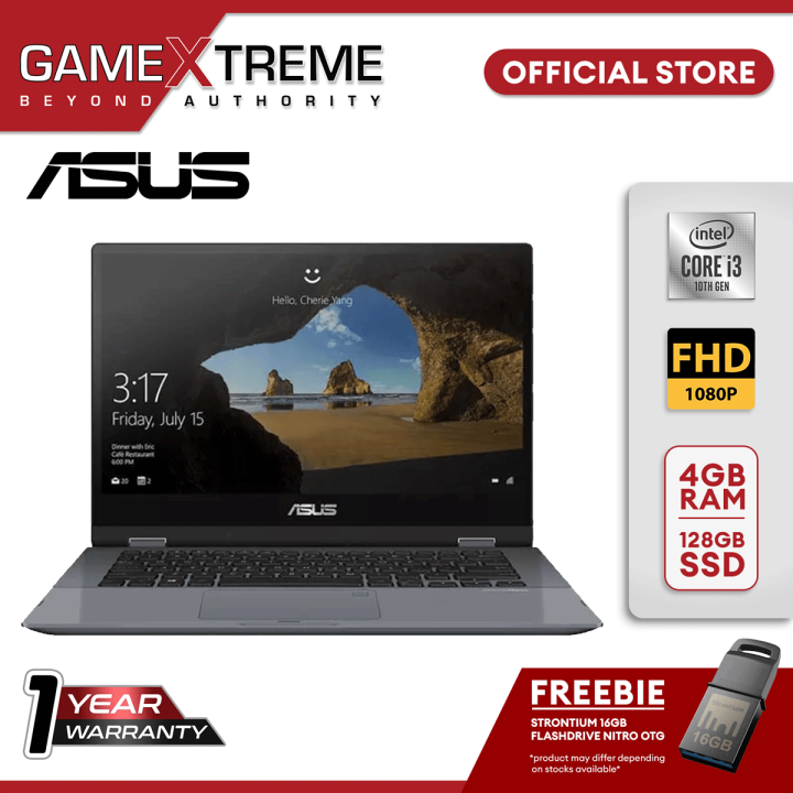 ASUS VivoBook Flip 14" FHD Touchscreen 2in1 Laptop, Core i310110U