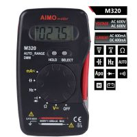 AIMO M320 Digital Multimeter Tester Handheld DC AC Voltage Current Meter Multimeter Frequency Capacitance Measurement Meter Electrical Trade Tools Tes