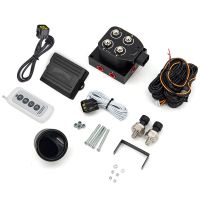 Válvula Solenoide Universal De 12V, Colector De Suspension De Aire ควบคุม Remoto Con Pantalla Dual, Manómetro De Aire