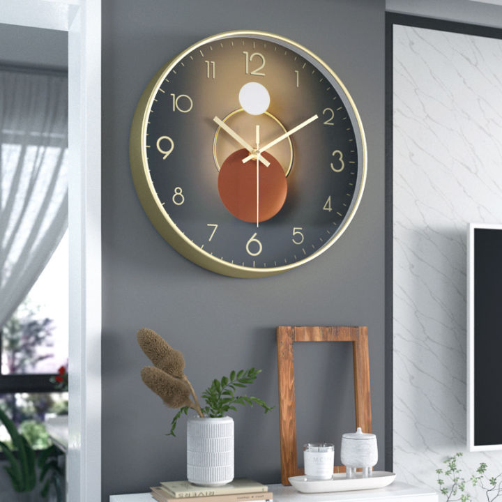 yonuo-นาฬิกาบ้าน-นาฬิกาติดผนัง-นาฬิกาแขวนผนัง-นาฬิกทรงกลม-นาฬิกาสไตล์โมเดิร์น-นาฬิกาแต่งบ้าน-เส้นผ่าศูนย์กลางยาว25cm-ขนาด10นิ้ว-ลาย3มิติ-ทรงกลม