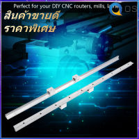 【ราคาถูกสุด】2Pcs SBR12-1000mm 12mm Linear Supported Slide Rail Shaft Rod + 4Pcs SBR12UU Block