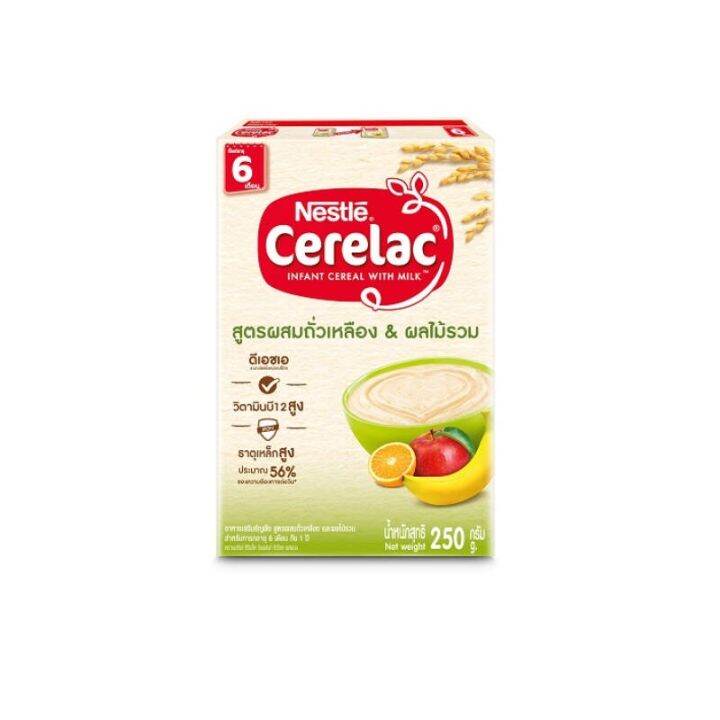 ลดกระหน่ำ-cerelac-ซีรีแล็ค-สูตรข้าวสาลี-ผสมกล้วยบดและนม-200-250-กรัม-สำหรับทารก-อายุ-6-เดือน-ถึง-1-ปี-3-กล่อง