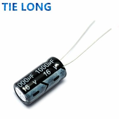 【cw】 10PCS 1000 uF 16 V 8x16 DIP aluminum Electrolytic capacitor 1000uF 16V