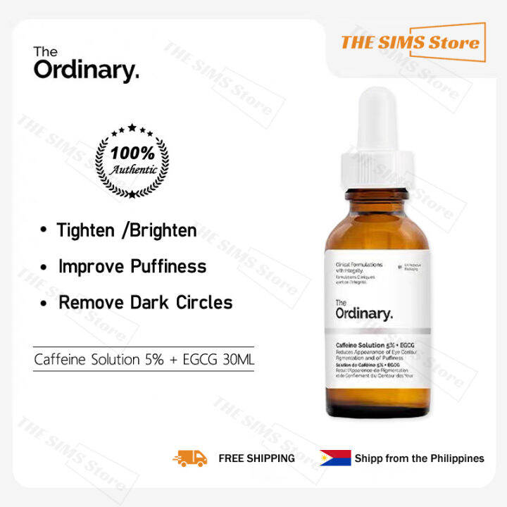 【100% authentic】The ordinary Caffeine solution 5%+EGCG Serum,authentic ...