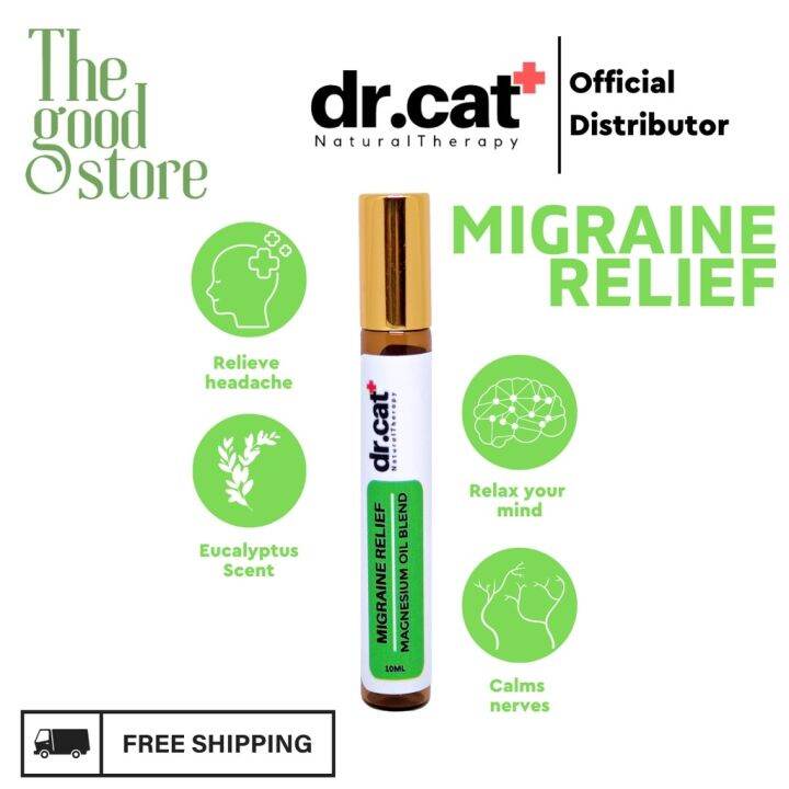 Dr. Cat Magnesium Oil for Migraine and Headache Relief Roller Blend Essential Oil 10ML Lazada PH