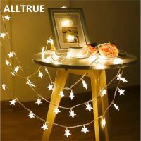 ALLTRUE 1/2M LED Star String Lights LED Fairy Lights Christmas Wedding decoration Lights AA Battery Operate twinkle lights Fairy Lights