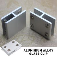 【CC】✉❃  Glass Clamps 5/6/7/8/9/10mm Shelves Holder Bracket Clamp Aluminum Thick 6 Sizes 8x40mm 10x60mm G3H0