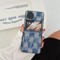 เคสสำหรับ VIVO ยีนส์คาวบอยมีพู่ย้อนยุคเกาหลีสุดหรู X ฝาพับ Vivo X Flip Xflip Xflip ปลอกปกหลังกันกระแทกสุดน่ารัก