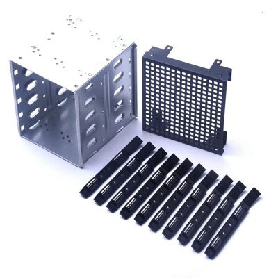 5.25 Inch to 5 x 3.5 Inch SATA HDD Cage Rack Hard Drive Disk Enclosure HardDrive Disk Tray Caddy Adapter