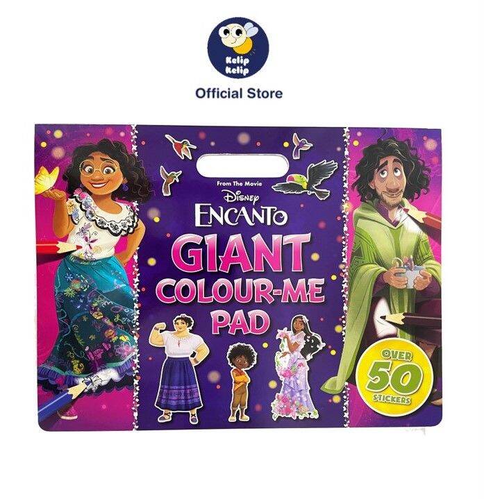 Disney Encanto Giant Colouring Book For Kids With 50+ Stickers | Lazada