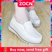 Zocn ผู้หญิงรองเท้าเวดจ์หนา soled หญิงแพลตฟอร์มรองเท้ารองเท้าขนาดเล็กสบายๆรองเท้าขนาดใหญ่ 35-41