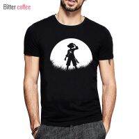 เสื้อยืดโอเวอร์ไซส์ขายดี เสื้อยืดคอกลม ผ้าฝ้าย พิมพ์ลาย One Piece Luffy Moon Straw Hat แฟชั่นยอดนิยมS-4XL  MNW1