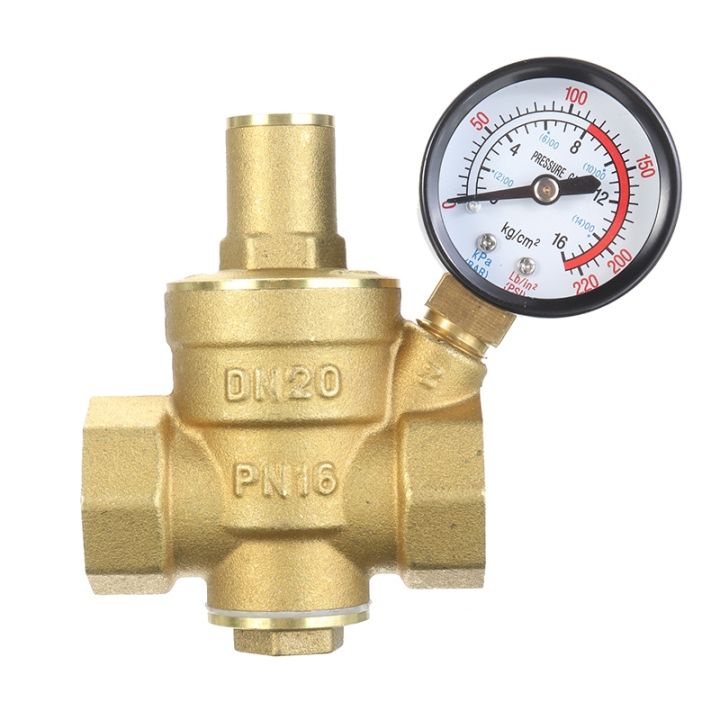hot-dt-dn20-3-4-adjustable-pressure-reducing-regulator-valves-with-gauge-regulating