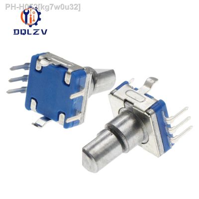 ♠♘☢ 5PCS 20 Position 360 Degree Rotary Encoder EC11 Push Button 5Pin Handle Long 12.5MM With A Built In Push Button Switch