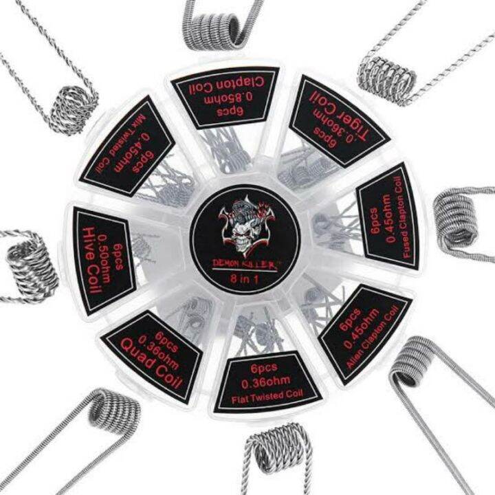 LM . ldeyu51tjc71 DEMON KILLER WIRE 8 IN 1/PREBUILT VAPE COILS/VAPE