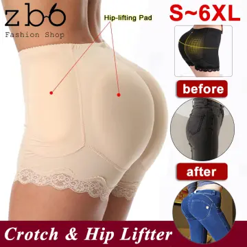 LAZAWG Men Butt Lifter Panties Hip Ehancer Padded Brief Booty Lifting  Shapewear Push Up Slimming Panty Mid Waisted Underwear